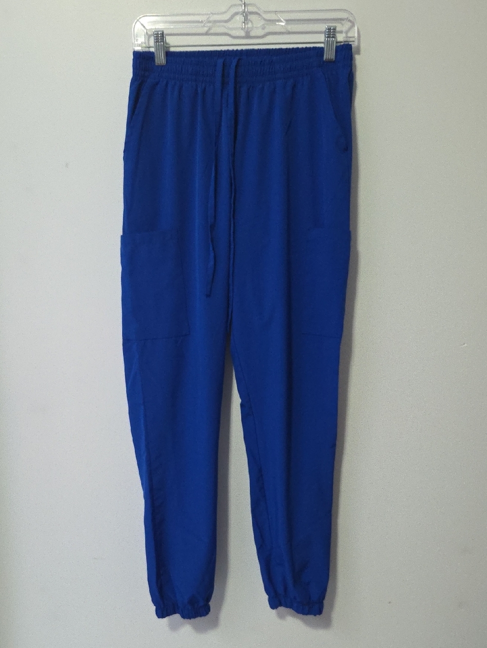 Women's Drawstring Scrub Jogger Pants in Cobalt Blue